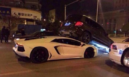 Lamborghini Aventador pod Mercedesem GLK