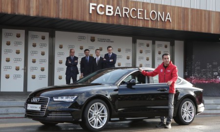 Gwiazdy FC Barcelona i Audi
