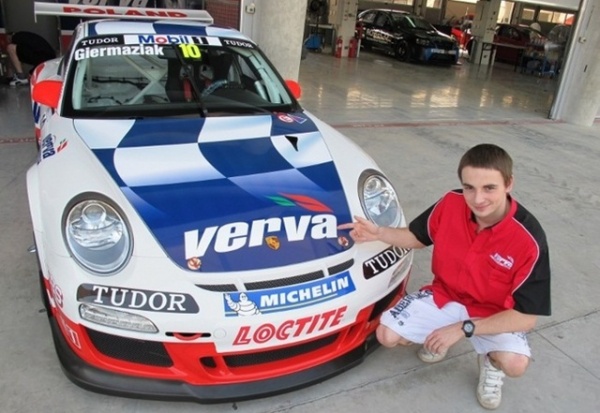 Giermiaziak przed wyścigiem na torze Silverstone