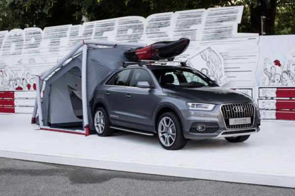 Audi Q3 z namiotem