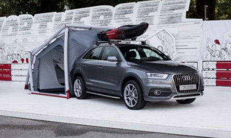 Audi Q3 z namiotem