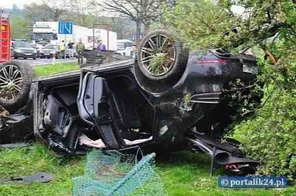 Pierwszy wypadek z udziałem Porsche Macan