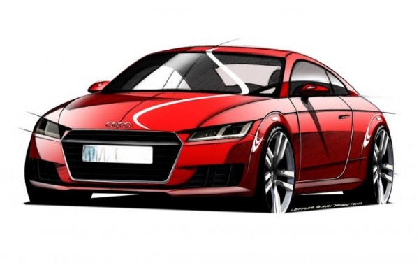 Audi TT na szkicach