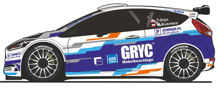Gryc w Fieście R5 w Rajdzie Lausitz