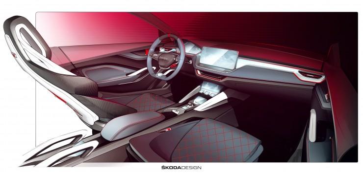 Skoda Vision RS zaprasza do wnętrza