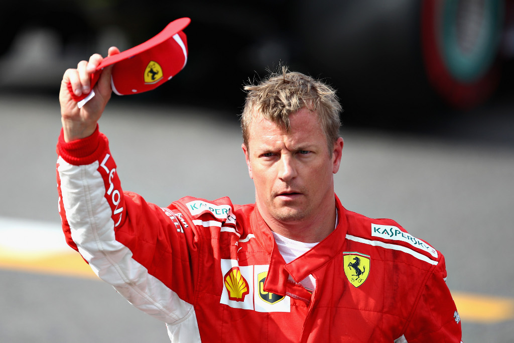 Kimi R&auml;ikk&ouml;nen w barwach zespołu Alfa Romeo Sauber F1