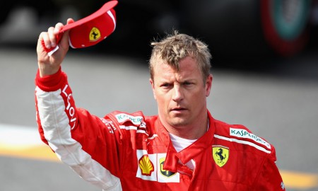 Kimi R&auml;ikk&ouml;nen w barwach zespołu Alfa Romeo Sauber F1