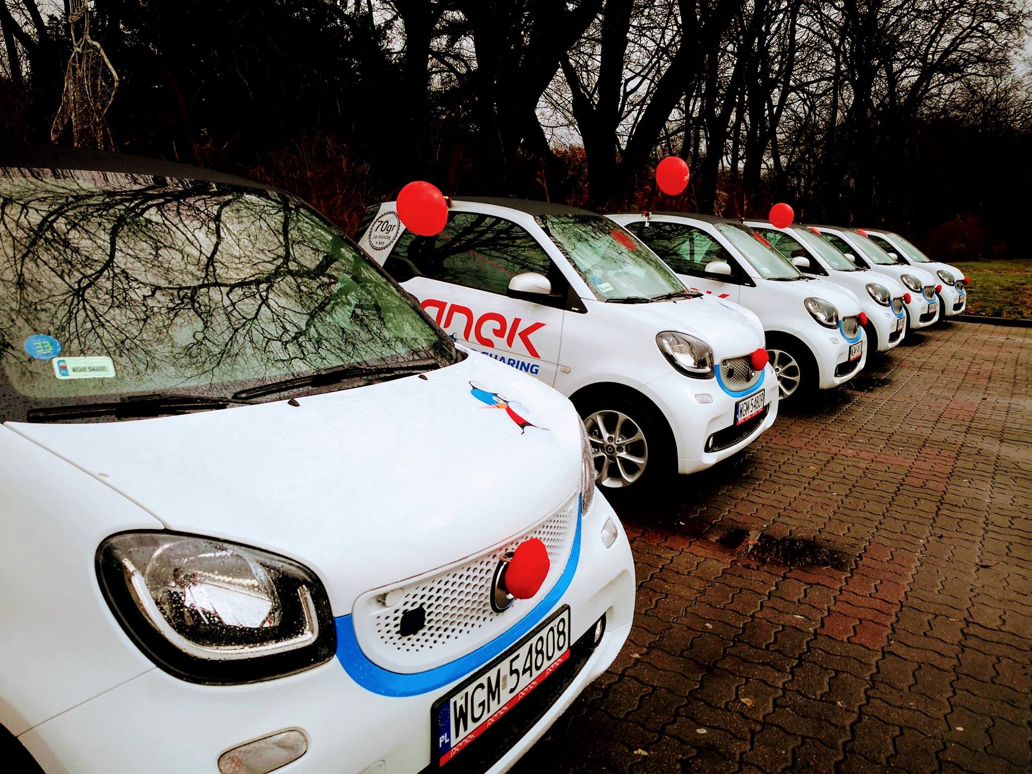 Elektryczne Smarty EQ do wynajęcia na minuty