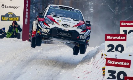 Marcus Grönholm w Yarisie WRC w Rajdzie Szwecji