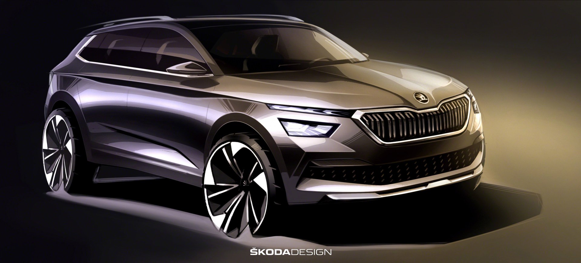 Skoda Kamiq na pierwszych szkicach