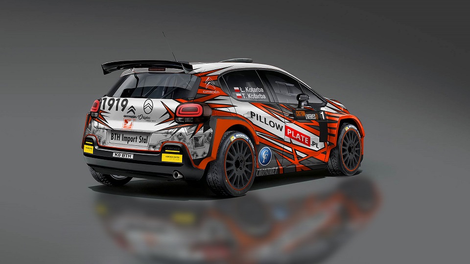 Citro&euml;n C3 R5 w Rajdowych Samochodowych Mistrzostwach Polski 2019