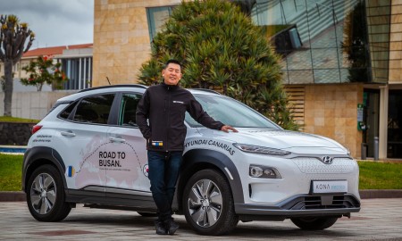 Z Gran Canarii do Busan Hyundaiem Kona Electric
