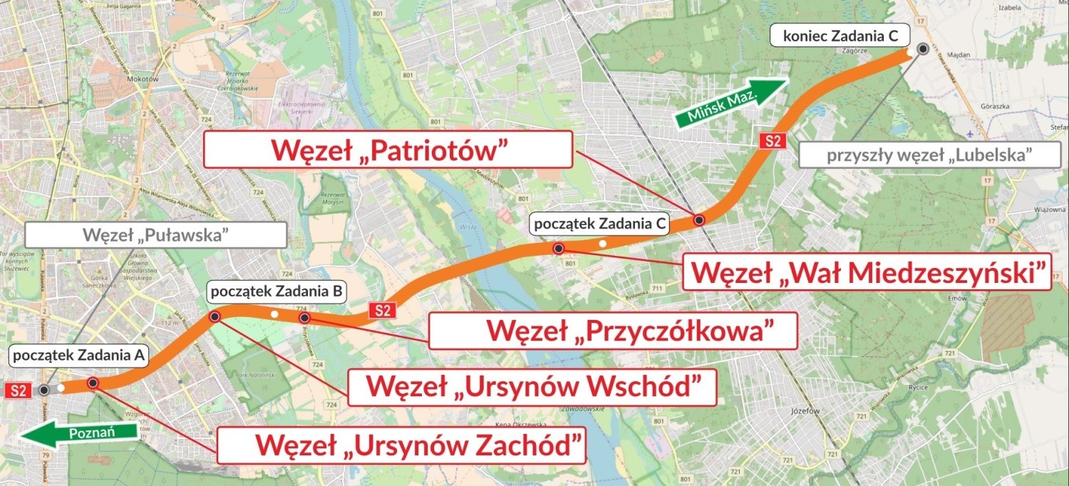 Kiedy oddanie południowej obwodnicy Warszawy?