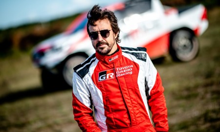  Fernando Alonso testował w Szczecinie Toyotę Hilux