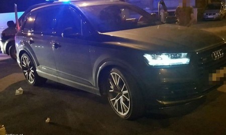 Odzyskane skradzione na terenie Niemiec Audi SQ7