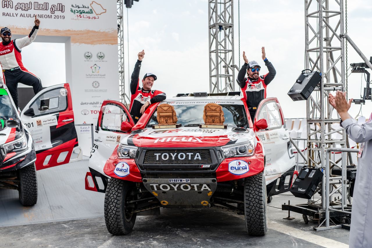  Pierwszy sukces Alonso w Toyocie Hilux przed Rajdem Dakar