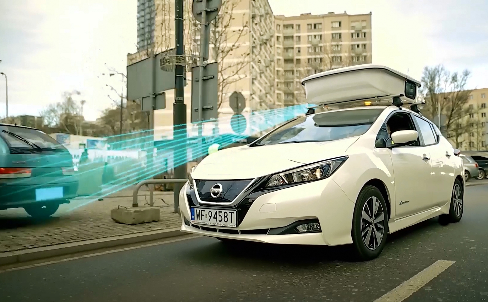 Nissan Leaf sprawdzi czy zapłaciłeś za parkowanie