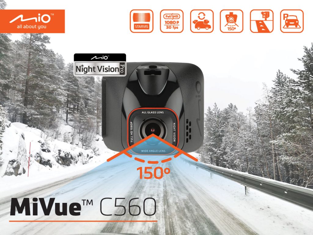 Mio MiVue C560 - 7 stopni jasności obrazu