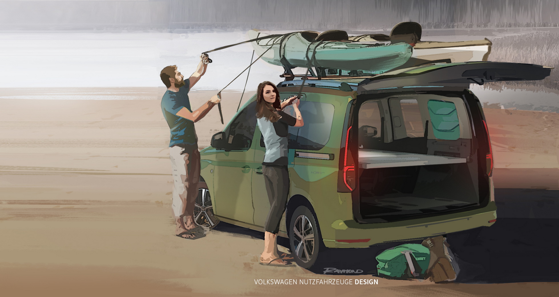  VW Caddy mini kamper &ndash; Spanie pod gwiazdami