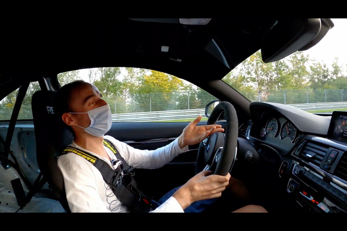 Robert Kubica w BMW M4 na Nurburgringu