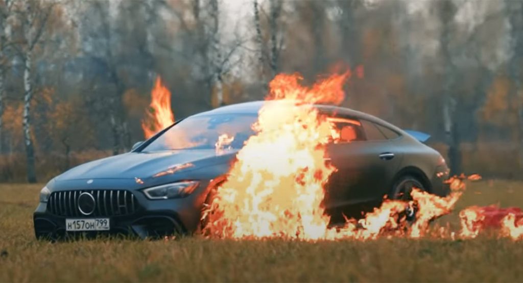 Spalił Mercedesa-AMG GT 63 S