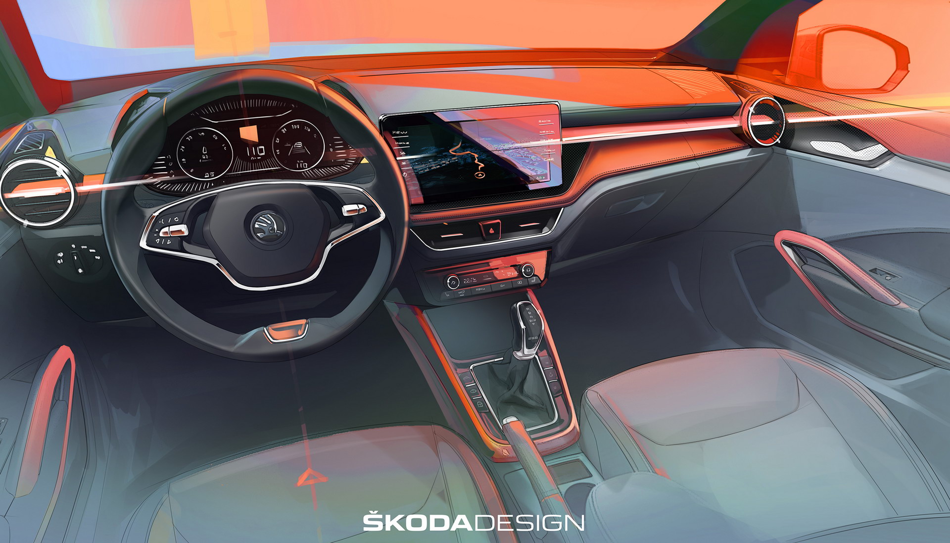 Skoda odsłania wnętrze nowej Fabii