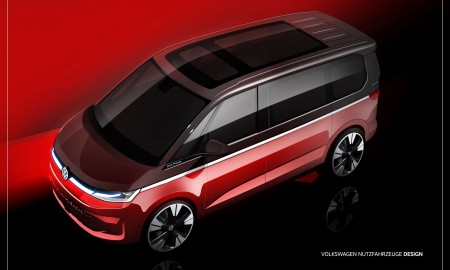 VW Multivan T7 na szkicach