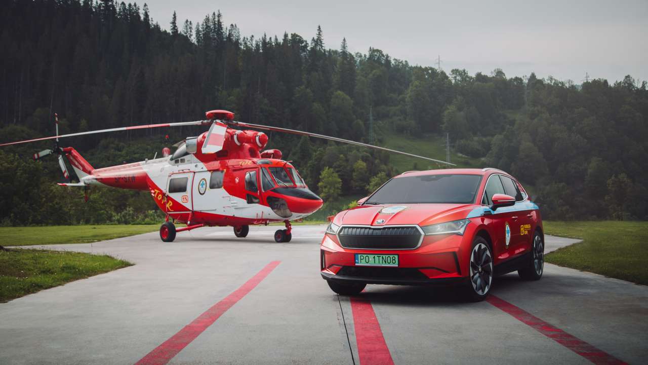 Skoda Enyaq iV w służbie TOPR-u