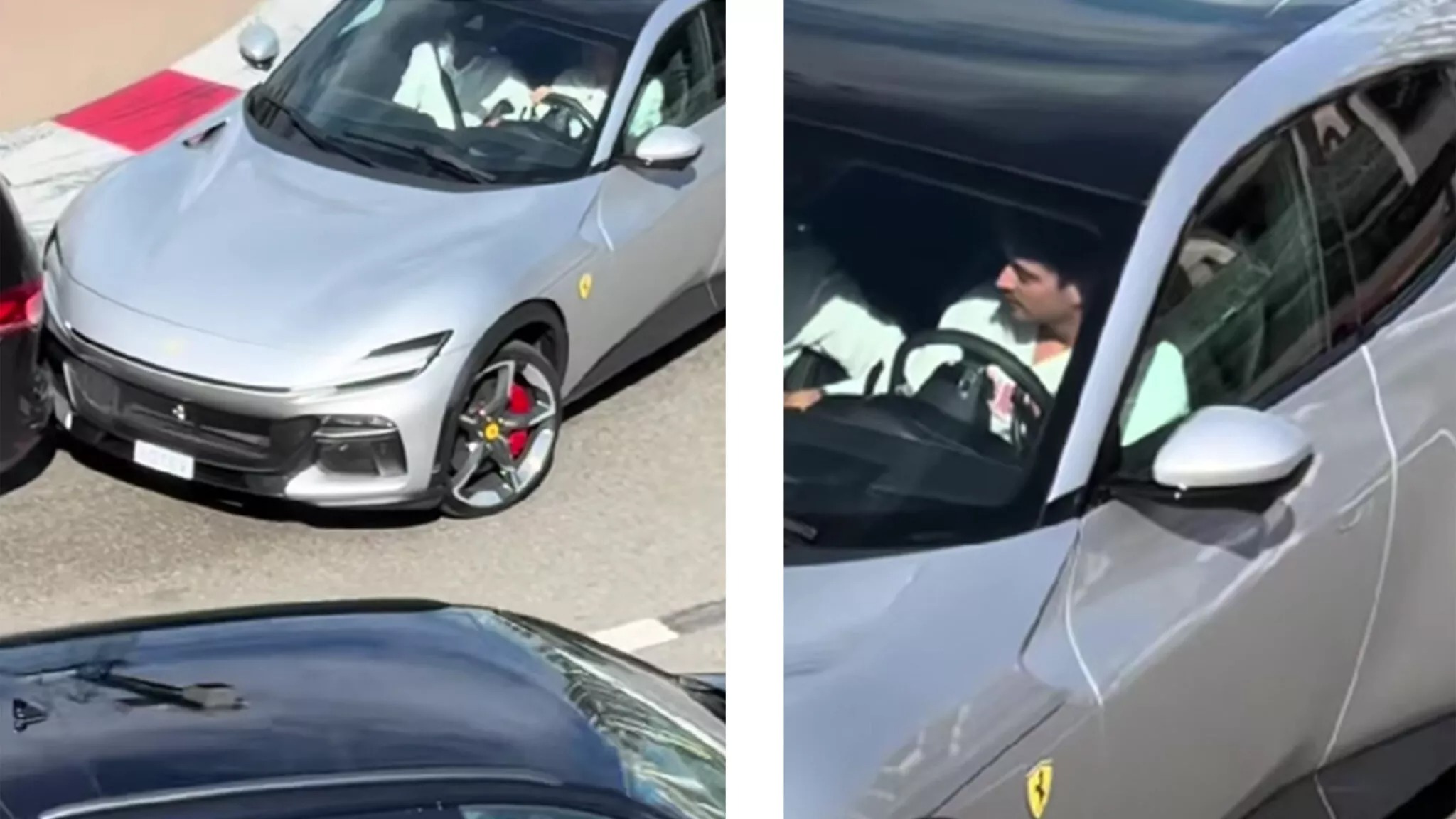  Charles Leclerc uderzył w tył minivana swoim Ferrari Purosangue