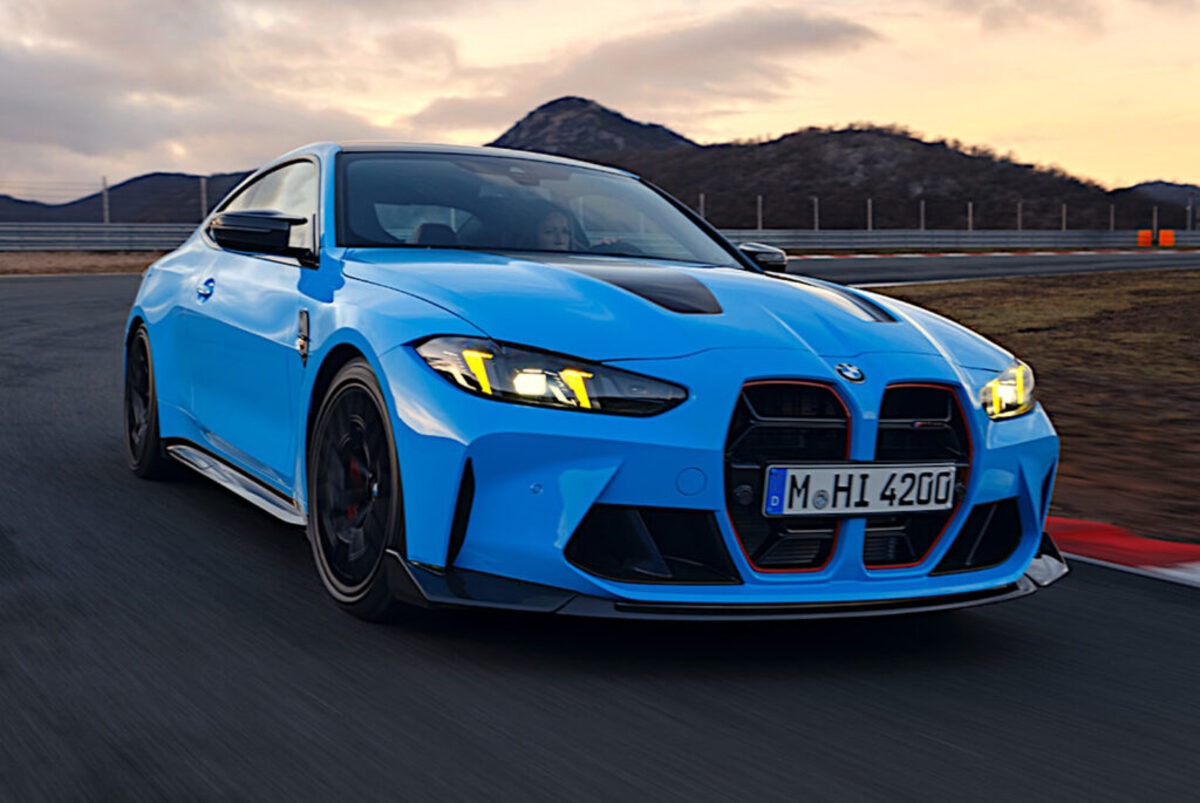  Prasowe BMW M4 CS zakończyło jazdę w rowie z wodą