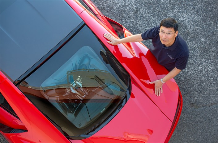 Yasuhide Sakamoto o nowej Hondzie NSX