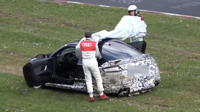 Prototyp Audi TT RS rozbity na N&uuml;rburgringu