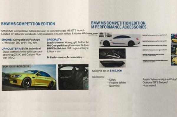 BMW M6 Competition Edition